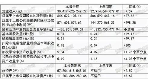 三大原藥生產(chǎn)公司發(fā)布半年報(bào)